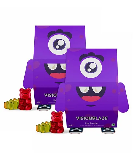 Mamba Jamba Visionblaze Eye Booster Gummy Bears Pack of 2 - 60 Gummies Each