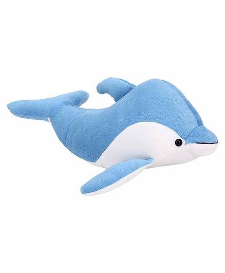 Deals India Dolphin Soft Toy Blue White - Length 32 cm