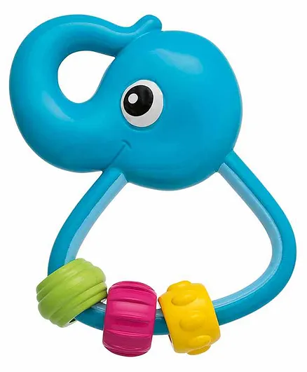 Chicco Easy Grasp Rattle Elephant Shape - Blue