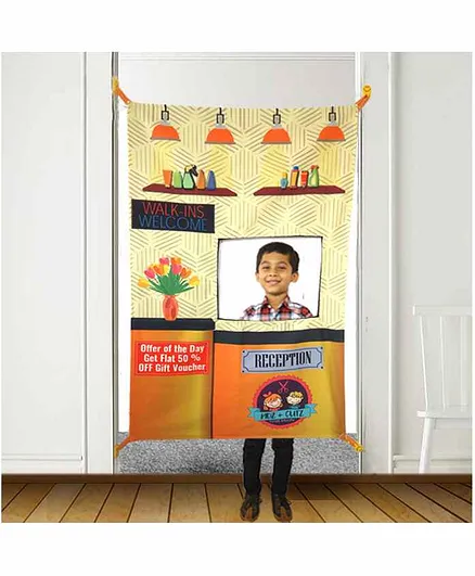 A&A Kreative Box Salon Pretend Play Curtain - Multicolour