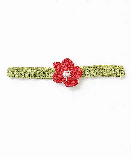 USHA ENTERPRISES Coral Flower Headband - Green