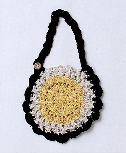 USHA ENTERPRISES Scallop Trimmed Bib - Yellow