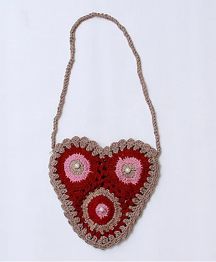 USHA ENTERPRISES Heart Shaped Baby Handbag - Red
