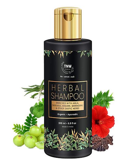 TNW THE NATURAL WASH Herbal Shampoo A Hair Fall Control Shampoo With Exotic Nourishing Herbs (Paraben/Sulphate Free) - 200 ml