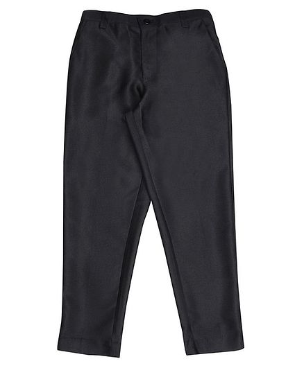 Blue Giraffe Soild Colour Full Length Trouser - Black