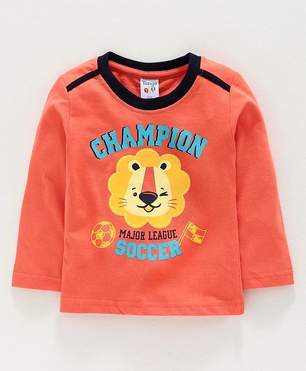 Tango Full Sleeves T-Shirt Champion Major League Soccer Print - Orange