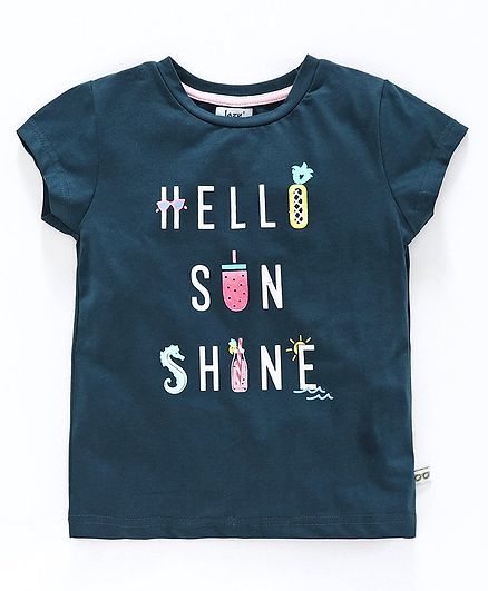 Lazy Bones Half Sleeves Top - Royal Blue