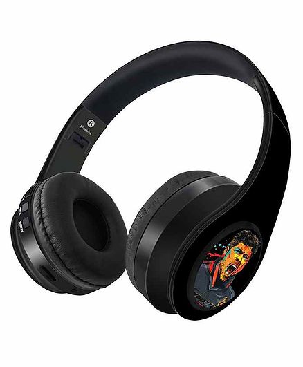 Macmerise Splash Illustration Umesh Decibel Wireless On Ear Headphones - Black