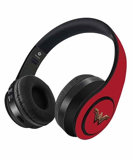 DC Comics Wonder Woman Decibel Wireless On Ear Headphones - Red