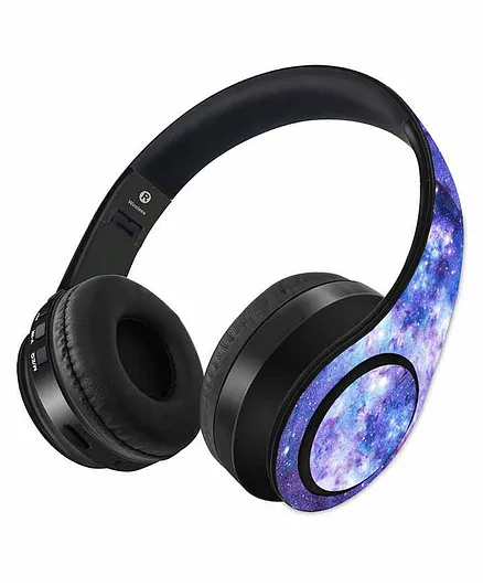 Macmerise Twist Decibel Wireless On Ear Headphones Galaxy Effect - Blue
