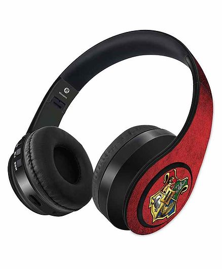 Macmerise Hogwarts Sigil Decibel Wireless On Ear Headphones - Red