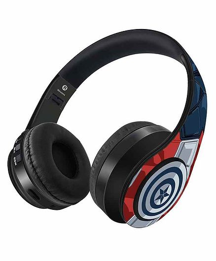 Macmerise Suit Up Captain America Decibel Wireless Headphones - Blue Red