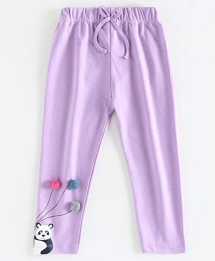 Mom's Love Full Length Leggings Panda Print - Purple