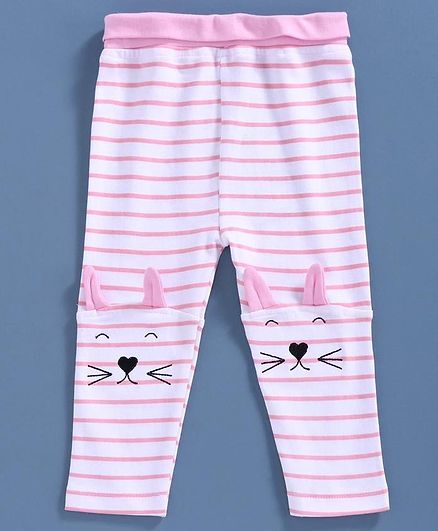 Mom's Love Striped Leggings - Pink