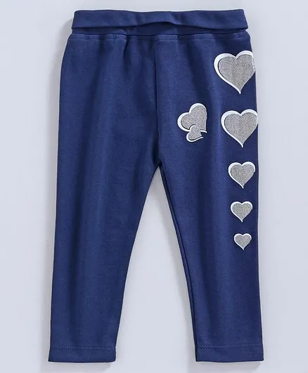 Mom's Love Leggings Heart Patch - Navy