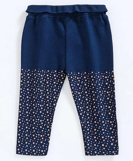 Mom's Love Leggings Star Print - Blue