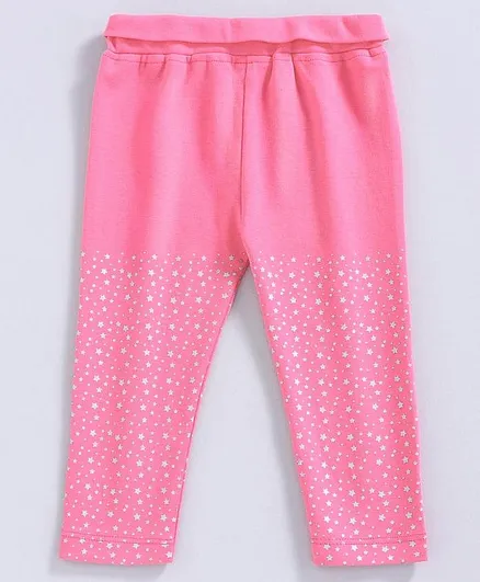 Mom's Love Leggings Star Print - Pink