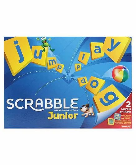 Mattel Junior Scrabble Crossword Board Game - Multicolour