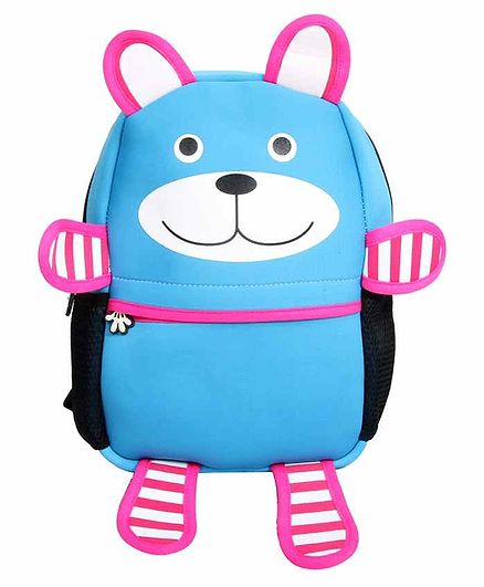 EZ Life Bag Happy Bear Print Aqua Blue - 16 Inches