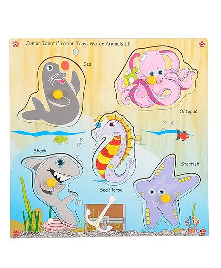 Skillofun - Wooden Junior Identification Tray Water Animals II