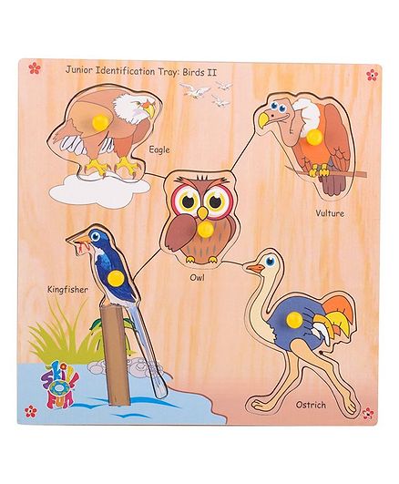 Skillofun - Junior Identification Wooden Tray Birds II