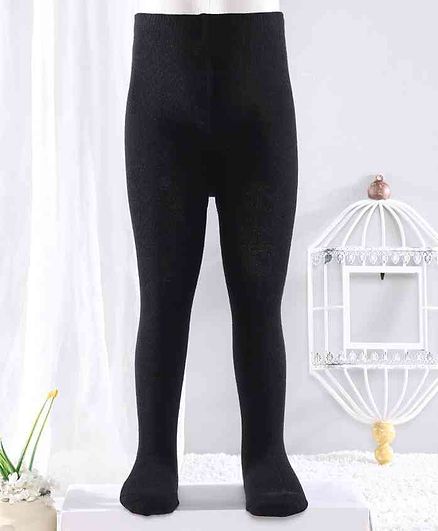 Cute Walk by Babyhug Anti-bacterial Footed Tights - Black