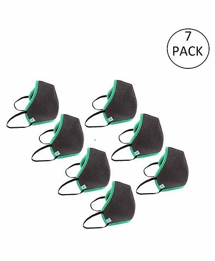 Fastrack Super Shield 4 Layer Reusable Mask Grey - Pack of 7