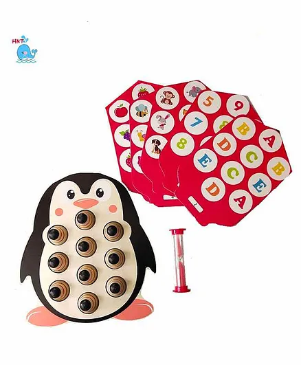 HNT Kids Penguin Memory Chess - Multicolor