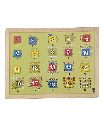 Skillofun - Wooden And Magnetic Twin Play Tray Number Scene 1-20