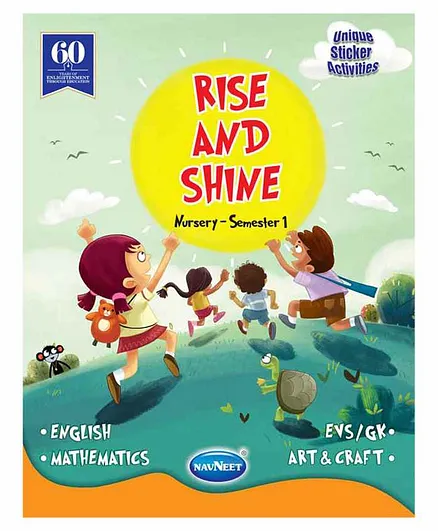 Navneet Rise and Shine Semester Books for Nursery Semester 1 - English