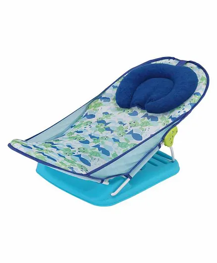 LuvLap Turtle Baby Bather Turtle Print- Blue
