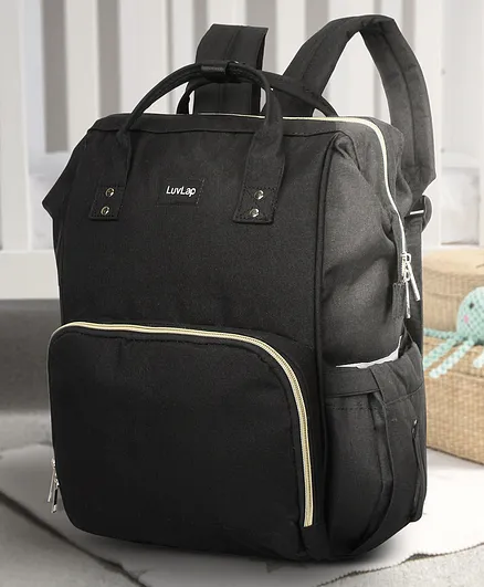 LuvLap Multipurpose Diaper Bag - Black