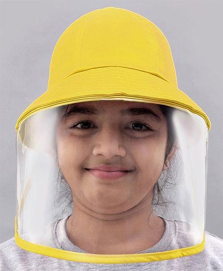 Baby Face Shield Cap Yellow - Diameter 54 cm