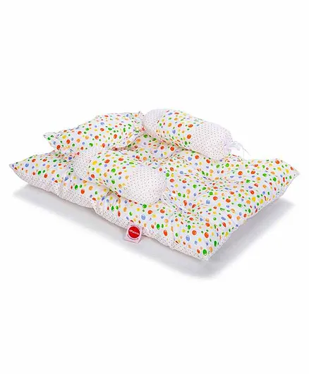 VParents Bluebell Baby 4 Piece Bedding Set with Pillow and Bolsters - Green