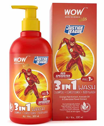 WOW Skin Science Kids 3 in 1 Wash Flash Edition - 300 mL