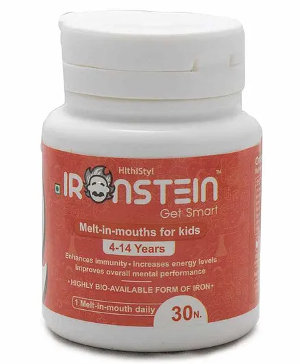 Ironstein by Hlthistyl Iron Melt In Mouths Orange Flavour - 30 Pieces