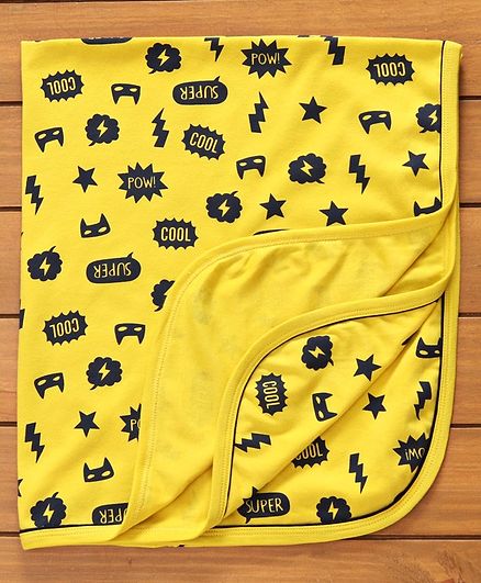 Simply Wrapper Text Print - Light Yellow
