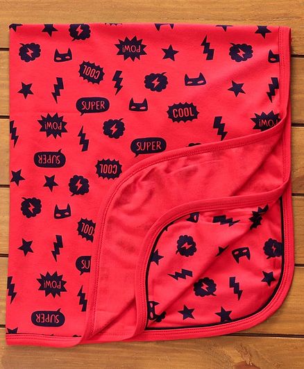 Simply Wrapper Text Print - Red