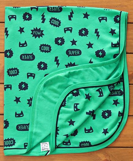 Simply Wrapper Text Print - Green