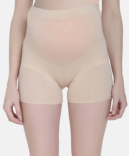 MAMMA PRESTO Solid High Waist Maternity Panty - Beige