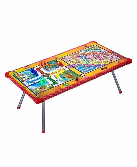 NHR Chhota Bheem Ludo Table with Foldable Legs - Multicolor