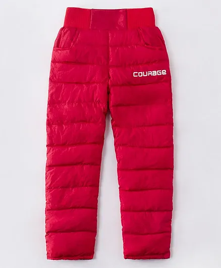 Kookie Kids Full Length Lounge Pant Courage Print - Red