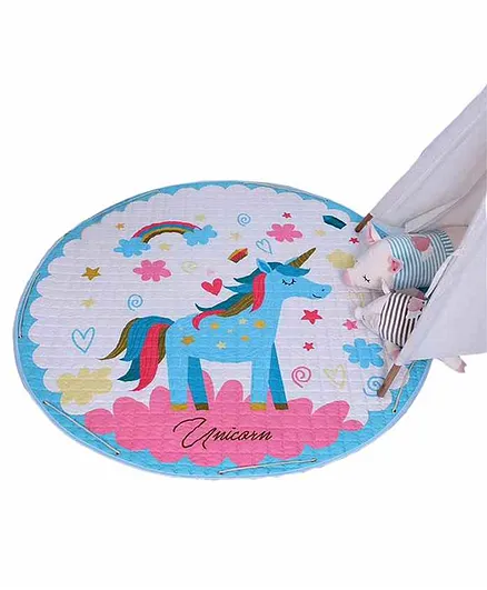 Little Jamun Play Mat Unicorn Print - Multicolor