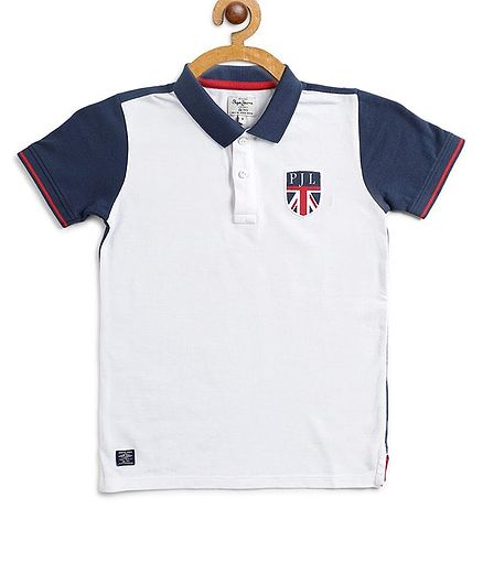 Pepe Jeans Short Sleeves Striped T-Shirt - White