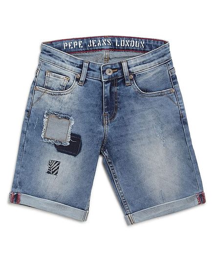 Pepe Jeans Rugged Denim Shorts - Blue