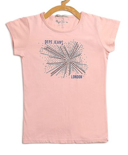 Pepe Jeans Short Sleeves Graphic Tee - Pink