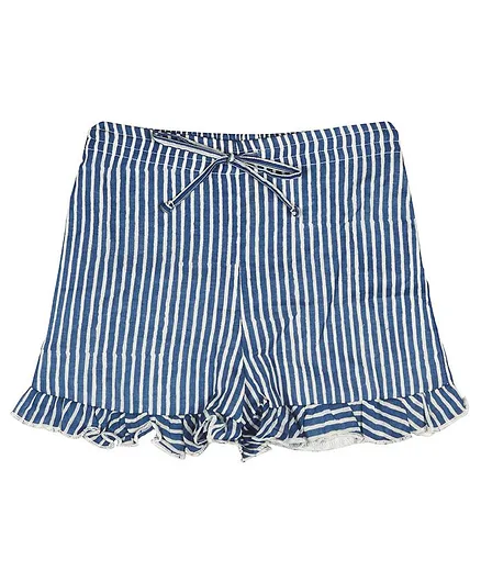 Ikeda Designs Striped Shorts - Blue