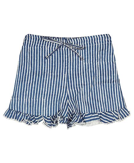 Ikeda Designs Striped Shorts - Blue
