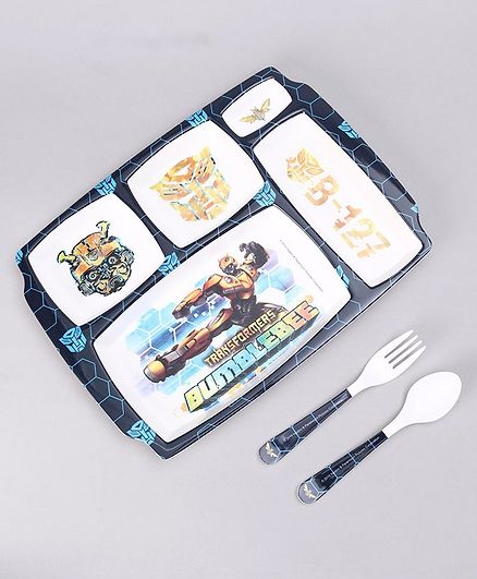 Transformers Kids Feeding Set Blue - 3 Pieces