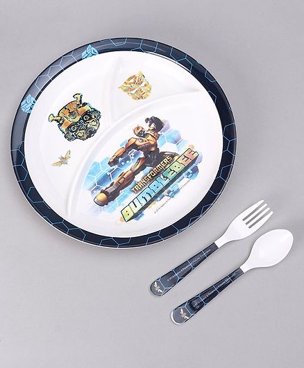 Transformers Kids Feeding Set Blue - 3 Pieces